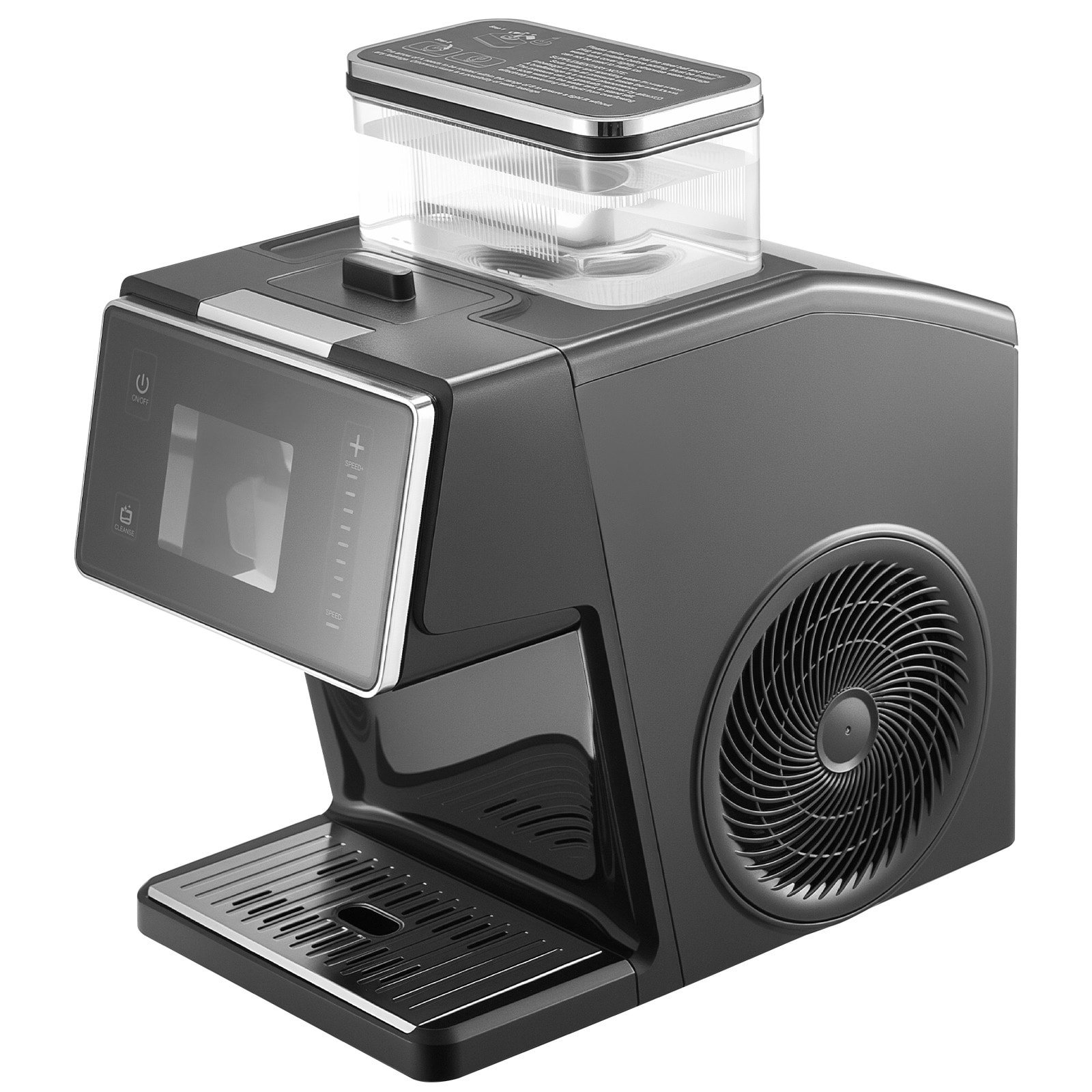 Snowflake Ice Maker Machine With Stainless Steel Blade_voghion.com